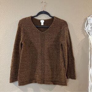 Chico’s Brown Knit Sweater